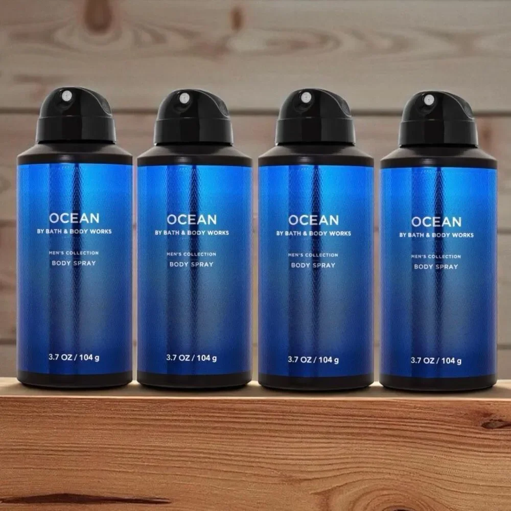 Bath & Body Works Lot of 4 OCEAN Men’s Collection Body Spray Cypress Vetiver Air